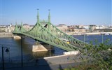 Budapešť vlakem, perla na Dunaji úplně jinak, termály a plavba lodí 2022 - Maďarsko, Budapešť, Alžbětin most