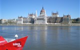 Budapešť a okolí - Maďarsko v- Budapešť - novogotický parlament, postaven na přelomu 19. a 20.století, 691 místností