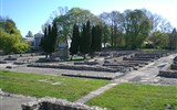 Budapešť a okolí - Maďarsko, Budapešť, archeologický areál římského města l Aquincum, tržnice, 2.stol.n.l.