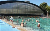 Silvestr v termálech Harkány 2022 - Maďarsko, Harkány, lázně - venkovní bazén