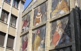 Velikonoční pohlednice z Provence a Marseille 2021 - Francie, Provence, Avignon, stěna papežů