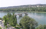 Avignon - Francie - Provence - Avignon - most Pont St. Benezet z 12.stol., v 17.stol. rozlomen a částečně zničen