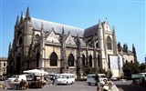 Bordeaux, město na seznamu UNESCO - Francie - Atlantik - Bordeaux, bazilika sv. Michala, 14.-15. století se samostatnou věží z 15.století