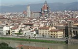 Florencie, Siena, Lucca -  poklady Toskánska letecky 2021 - Itálie, Toskánsko, Florencie, pohled na město