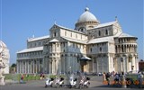 Toskánsko letecky i vlakem Siena, Florencie a Lucca 2022 - Itálie - Toskánsko - Pisa, dóm v pisánském románském slohu, budován od roku 1064