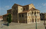 Benátky, ostrovy, slavnost gondol a Bienále s koupáním 2022 - Itálie -  Benátsko -  Murano - chrám Maria e Donato