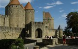 Francie, památky UNESCO - Francie, Corbieres, Carcassonne, brána