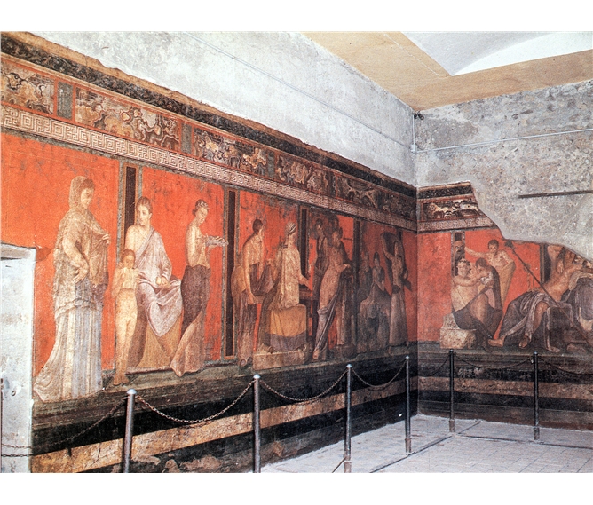 Jižní Itálie a ostrov Ponza - Itálie - Pompeje - zachovalé fresky