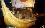 Norsko, zlatá cesta severu 2022 - Norsko - Oslo - replika rákosového člunu Ra Thora Heyerdahla s kterým přeplul roku 1970 Atlantik a dokázal možnost kontaktu starověkých civilizací přes oceán